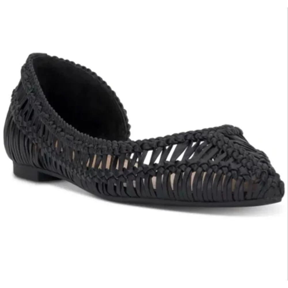 SINGLE Shoe Right I.N.C. International Concepts Abron Pointed d'Orsay Flats Blac